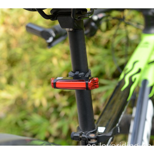 Mini Luz trasera de bicicleta recargable USB